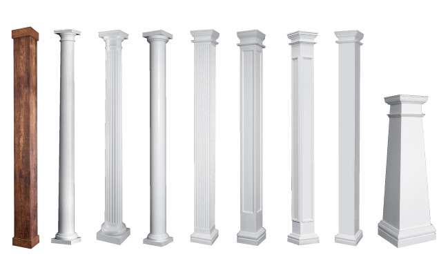 PermaCast fiberglass outdoor columns